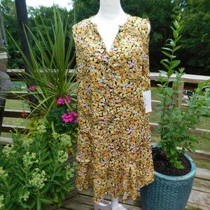 California Bay Co. Floral Summer Dress, Size L